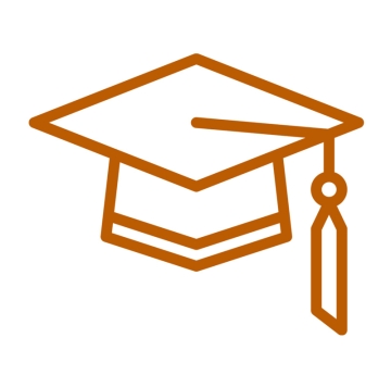 Icon-graduation cap with tassel